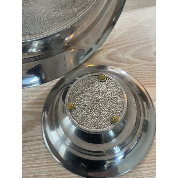 New Reed & Barton Arlington Serverware Collection Serving Tray Bowl Chip/Dip Set - Picture 5 of 12